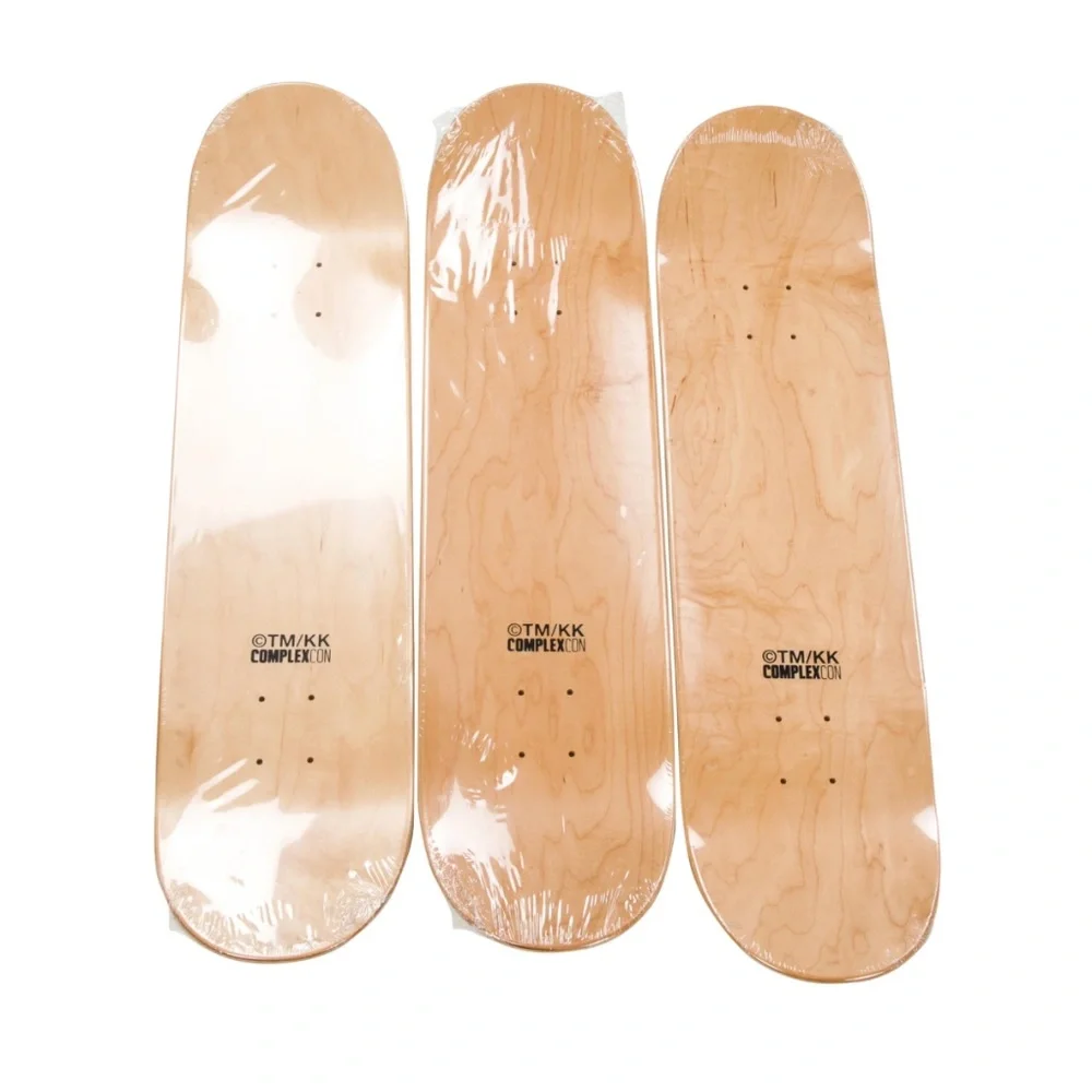 * SOLD * Takashi Murakami ComplexCon Sharp Tooth Bear Skateboard Deck (Set of 3) - Picture 2 of 6